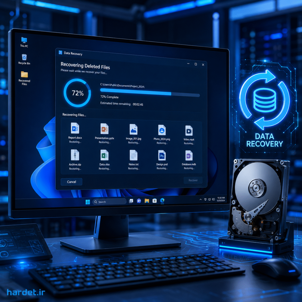 بازیابی فایل‌های Shift+Delete شده در ویندوز - hardet.ir